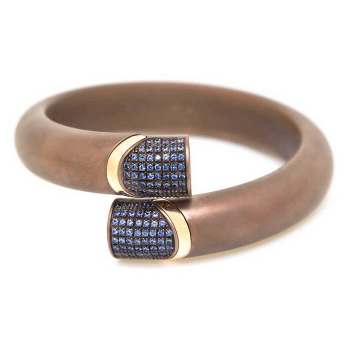 Ladies'Bracelet TheRubz KCRBB0 Sterling silver (19 cm) Dark Brown