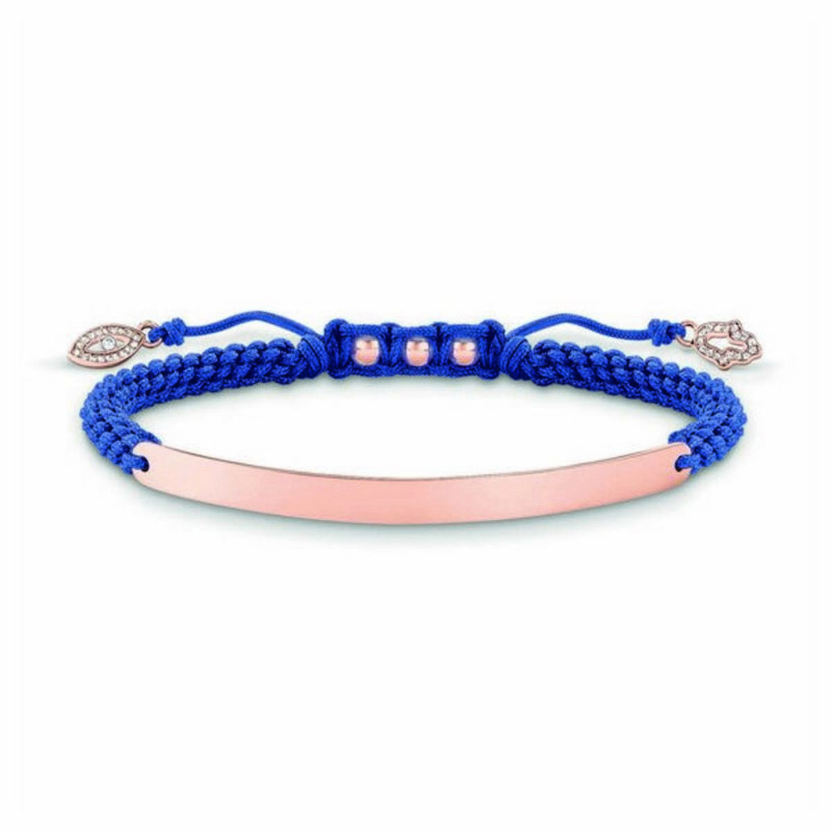 Ladies'Bracelet Thomas Sabo LBA0068-898-1 Blue Rose gold Silver 12-19 cm