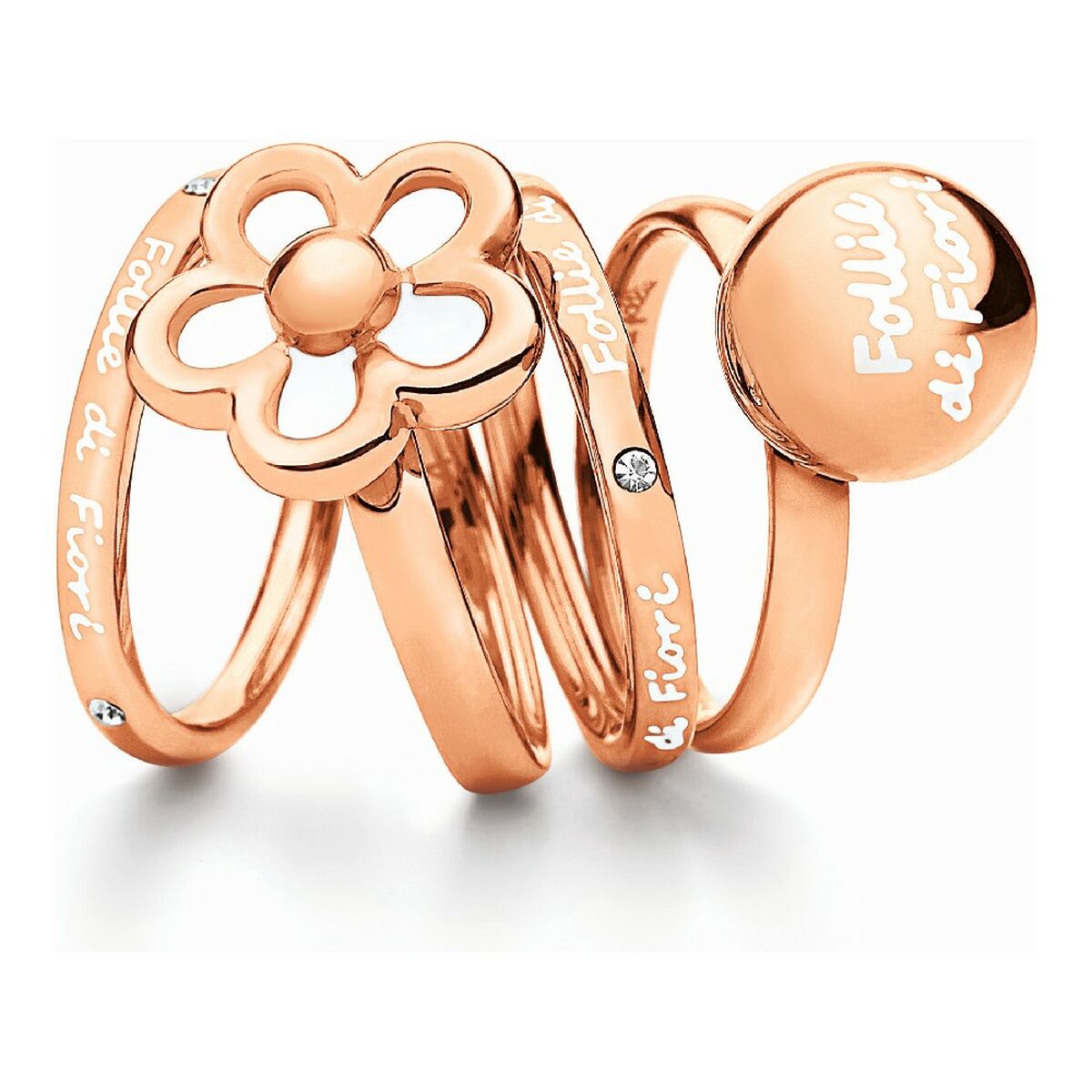 Ladies' Ring Folli Follie 3R1T037RWC 10