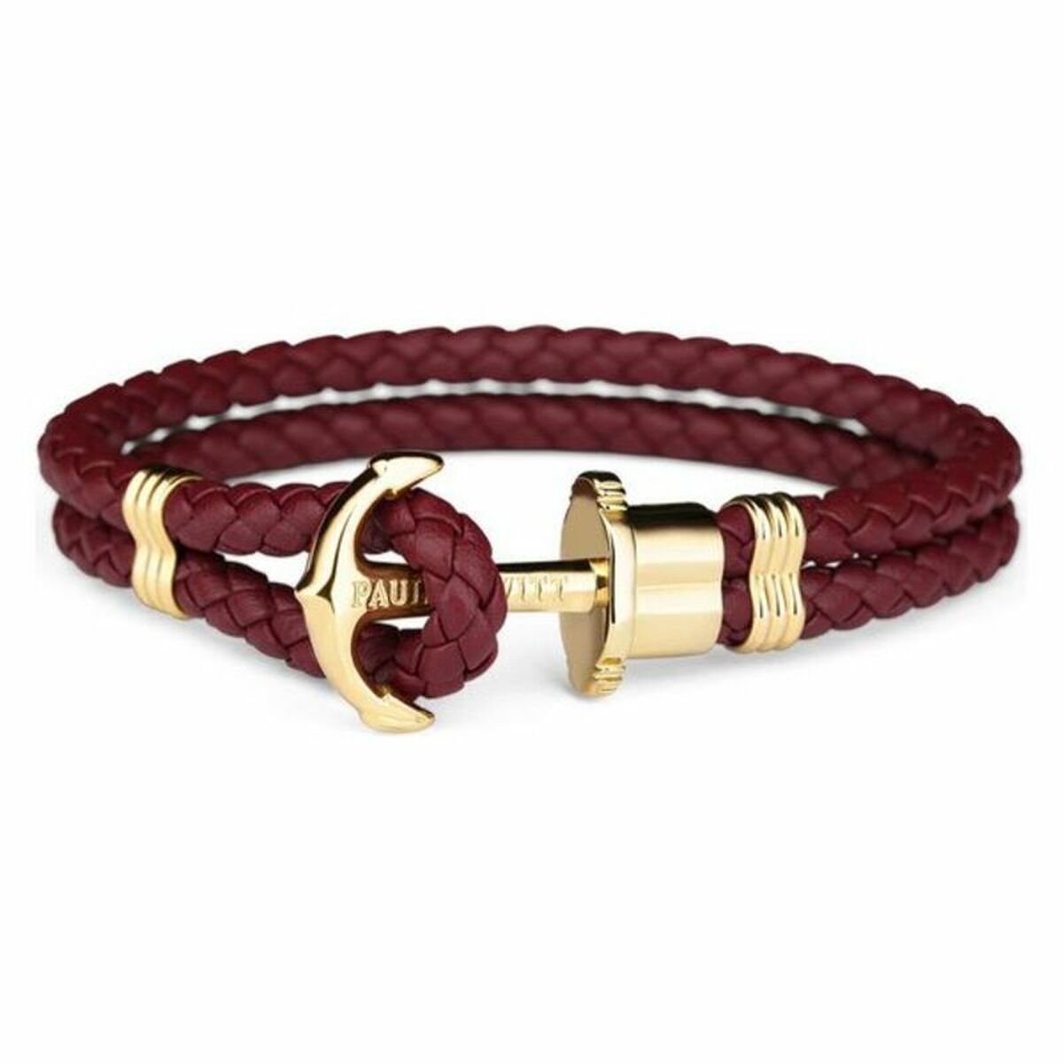 Bracelet Paul Hewitt PH-PH-L-G-DB Maroon 14,5 cm