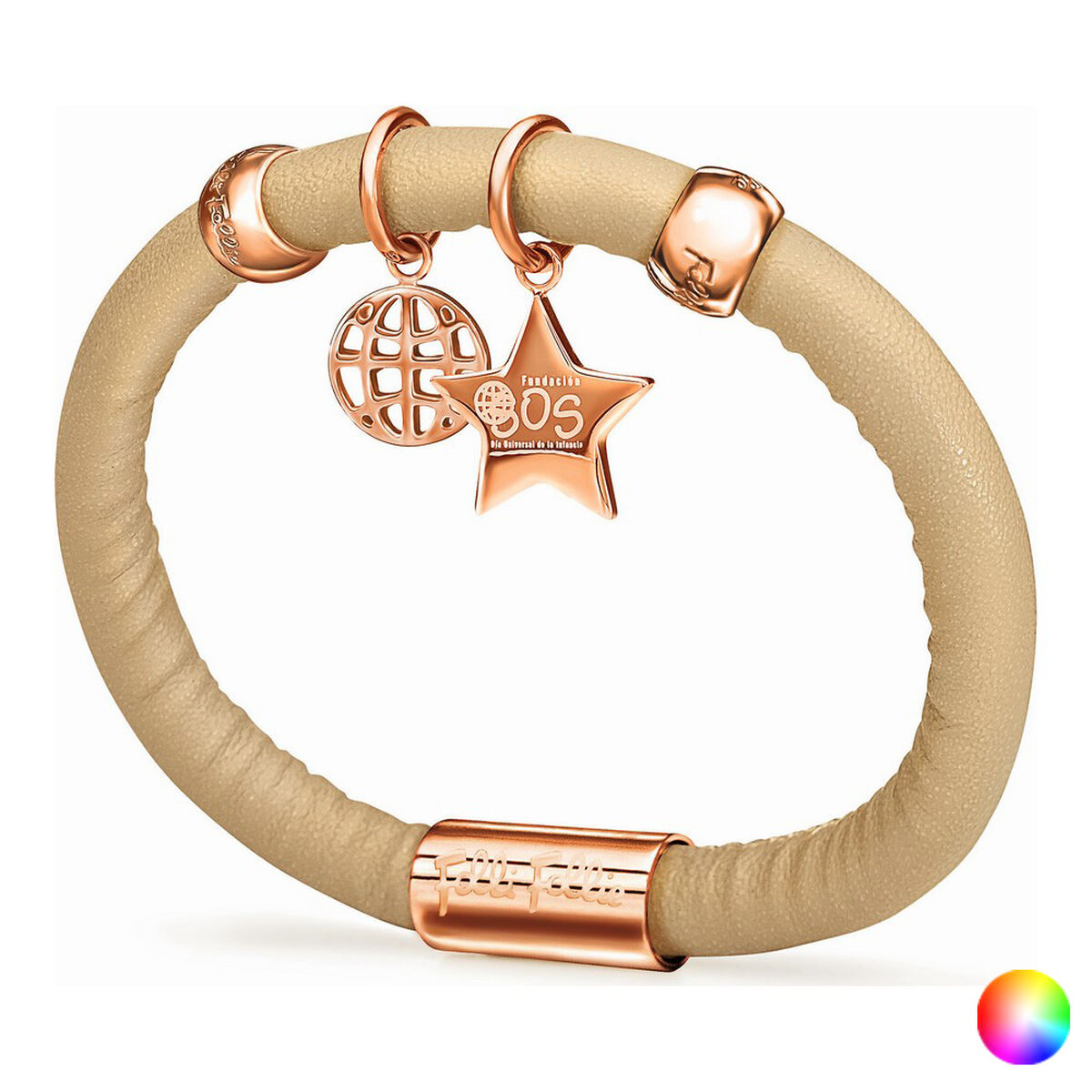 Ladies' Bracelet Folli Follie 1B13T046R 16 cm Camel
